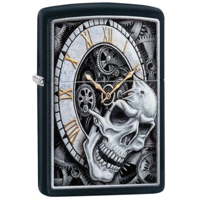 Zapalniczka Zippo Skull Clock Benzynowa