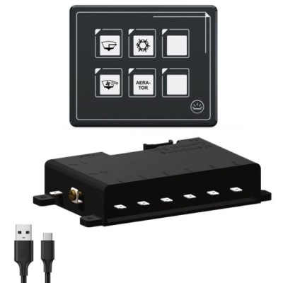 Переключатель панельный rv 6-bitowy кнопка wod фото №1