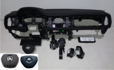 SKODA KODIAQ DASH PANEL CONSOLE AIR BAGS AIRBAG BELTS  