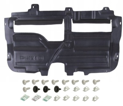 Защита крышка двигателя нижняя peugeot 1007 07- kpl фото №1