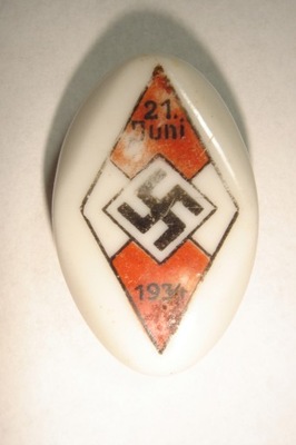 Odznaka zjazdowa Hitlerjugend 1934 r.