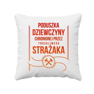 Poduszka dziewczyny chronionej przez strażaka