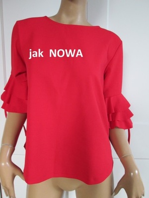 Czerwona bluzka hiszpanka M L XL uniwesalna vintage jak NOWA