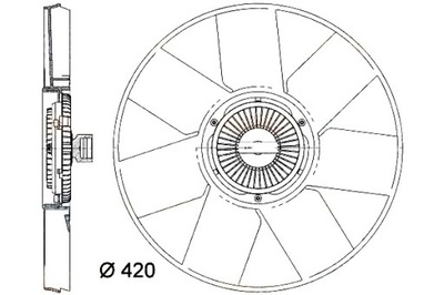 Hella вентилятор радиатора nissan nv400 2.3 dci [r фото №1