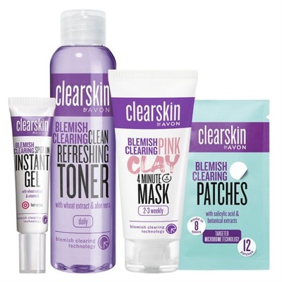 Zestaw kosmetyków Clearskin avon trądzik