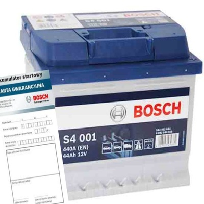 AKUMULATOR BOSCH S4 44AH 440A 44 AH SILVER