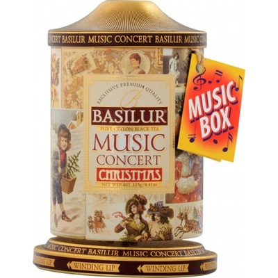Herbata Basilur Music Concert Christmas 100g puszka z pozytywką prezent
