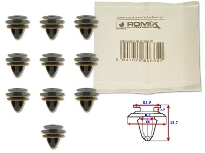 MAZDA 626 GE 91-97 ABRAZADERA REMACHE DE COLECTOR MAPAS 10X  