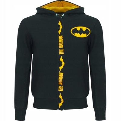 BLUZA DZIECIĘCA rozpinana Z KAPTUREM Batman 128