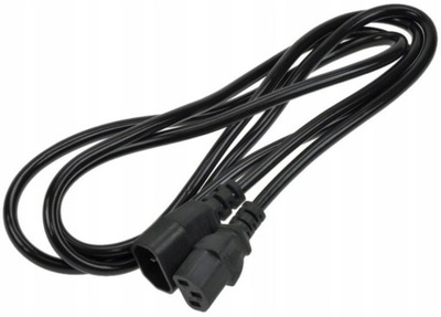 Kabel zasilający przedłużacz IEC m. IEC ż. 3 m