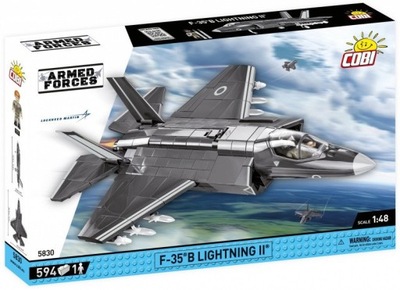 Klocki Cobi: Armed Forces Samolot Wojskowy F-35B Lightning II 594 el.