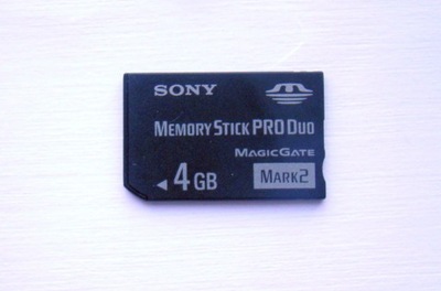 Karta pamięci MEMORY STICK PRO DUO SONY 4 GB MARK2 Magic Gate