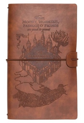 Harry Potter Mapa Huncwotów zeszyt notes skórzany