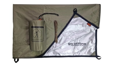 Płachta biwakowa BUSHMEN THERMO-Tarp 3x3m olive