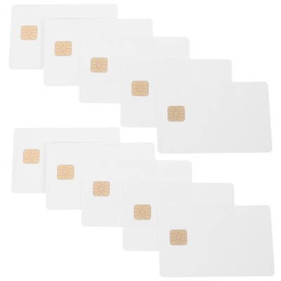 10 sztuk białej karty z chipem, pustą kartą h