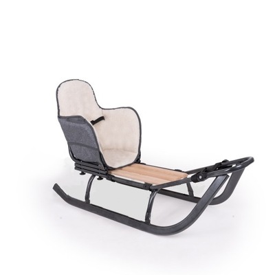 Sanki z oparciem i ocieplaczem