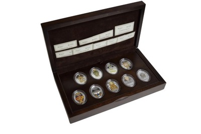 Zestaw srebrnych monet kolekcjonerskich - Jajka Faberge 2015