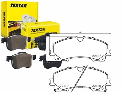 Гальмівні колодки гальмівні infiniti перед q50 hybrid 13- tex фото №1