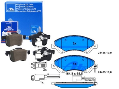 Комплект гальмівних колодок гальмівних ate 1554523 6c112k021b фото №1