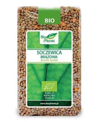 SOCZEWICA BRĄZOWA BIO 500 g - BIO PLANET BIO PLANET - seria ZIELONA