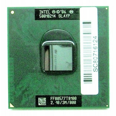 Procesor Intel Core2Duo T8100 2.10/3M/800 SLAYP