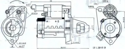 Стартер 063721642610 magneti marelli фото №1