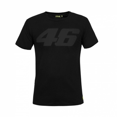 KOSZULKA T-SHIRT MESKI VR46 CORE BLACK TONE TAMAÑO XL  