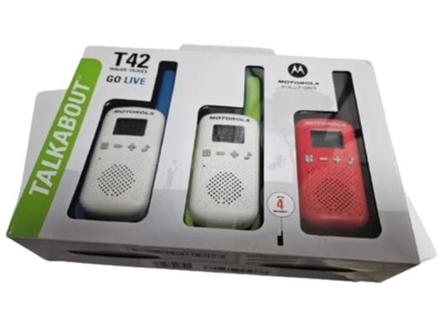 WALKIE TALKIES MOTOROLA T42 3SZTUKI