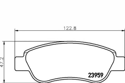 Textar тормозные колодки тормозные citroen перед c1 107 aygo фото №1