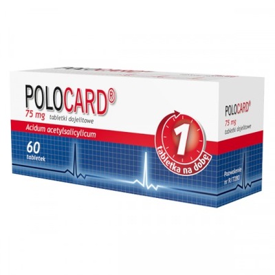 Polocard 75 mg 60 tab serce kwas acetylosalicylowy