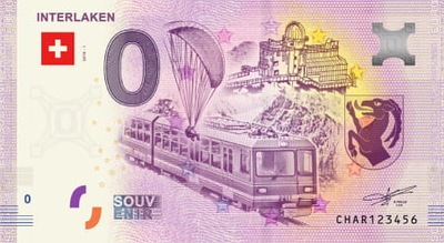 0 Euro - Interlaken - Szwajcaria - 2018