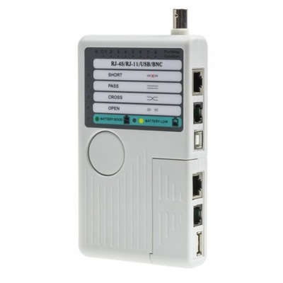 Tester okablowania RJ-45 RJ-11 BNC USB NF-3468