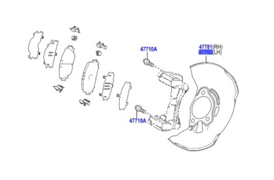 47782-10080 захист диск гальмівний lewego колеса prius corolla cross фото №1
