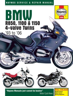 MANUAL SERVICE BMW R 850 1100 1150 4-VALVE TWINS 93-04  