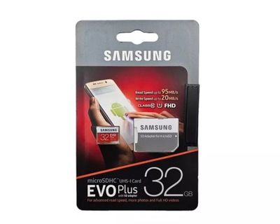 KARTA PAMIĘCI SAMSUNG EVO 32GB MICROSDHC UHS-L CARD MB-MC32G