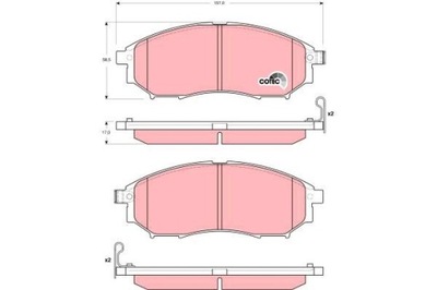 TRW GDB3392 PADS BRAKE  