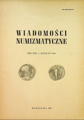 Wiadomości numizmatyczne rok XXV zeszyt 1 95