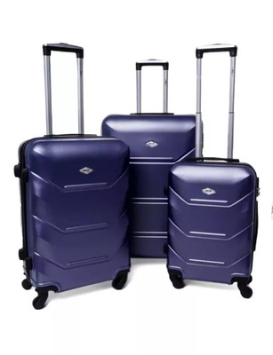 Zestaw 3 walizek PELLUCCI RGL 720 Granatowy