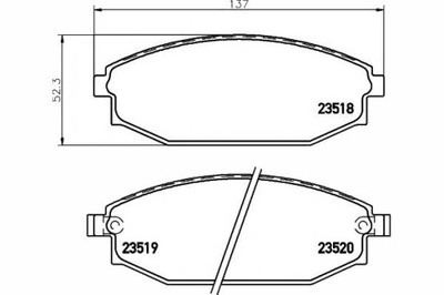 КОЛОДКИ ТОРМОЗНЫЕ HYUNDAI ПЕРЕД GALLOPER 91-03 TEXT