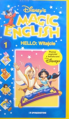 VHS Disney's Magic English Hello Witajcie
