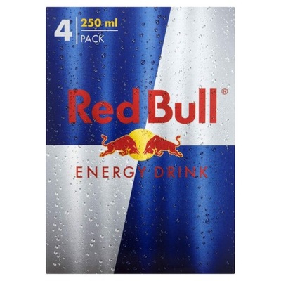 Red Bull Napój energetyczny 4 x 250 ml