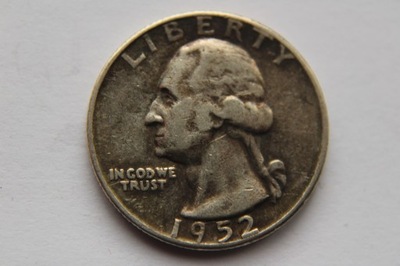 QUARTER DOLLAR 1952 R. SREBRO - (E26