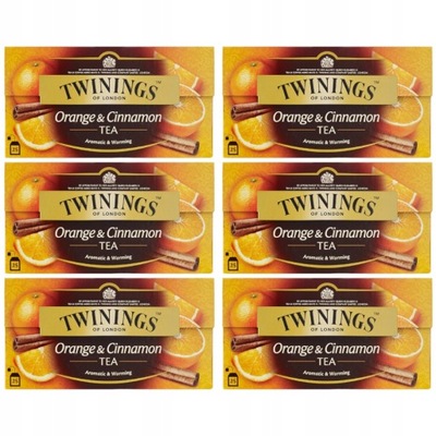 Twinings Herbata z cynamonem i pomarańczą 6x25szt