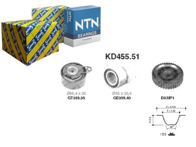 КОМПЛЕКТ РЕМНЯ ГРМ SNR 4401416 7700116054 77014