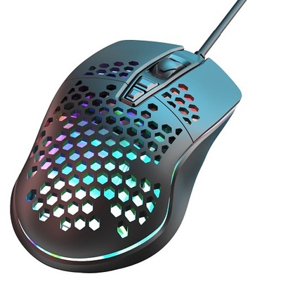 Mysz przewodowa XO M4 podświetlenie LED RGB LEKKA