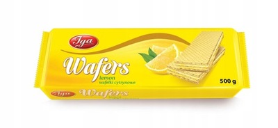 IGA WAFLE CYTRYNOWE 500G cytryna