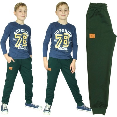 Spodnie Dresowe FOR YOU IKA 128 zielone