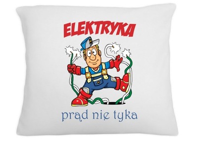 PODUSZKA ELEKTRYKA PRĄD NIE TYKA + imię
