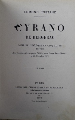 Cyrano de Bergerac 1898 r.