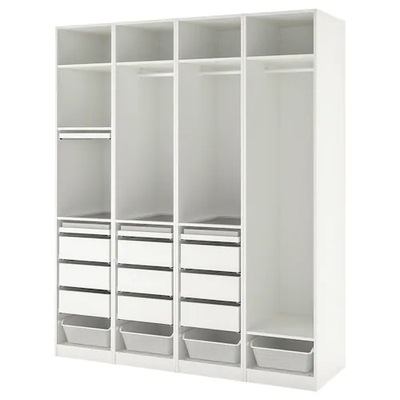 IKEA PAX Kombinacja szafy biały 200x58x236 cm